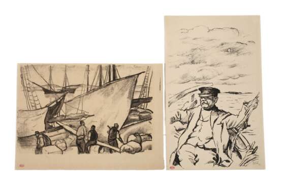 Emil Orlik, Paar maritime Motive - Foto 1
