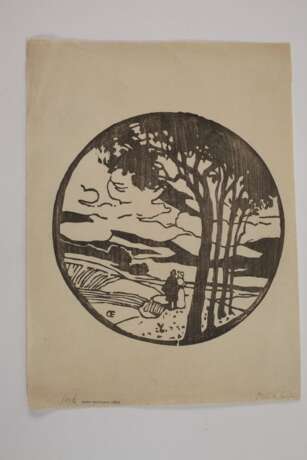 Emil Orlik, Paar in Landschaft - photo 2