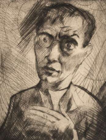 Fritz Schaefler, "Selbstbildnis II." - Foto 1