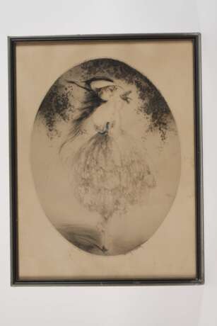 Louis Icart, Junge Frau mit Vöglein - photo 2