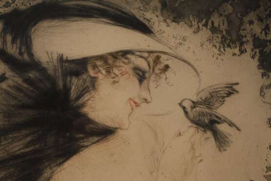 Louis Icart, Junge Frau mit Vöglein - photo 4