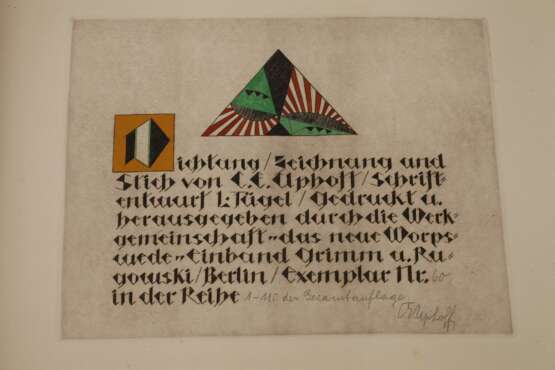 Carl Emil Uphoff, Künstlerbuch "Adam und Eva" - фото 15