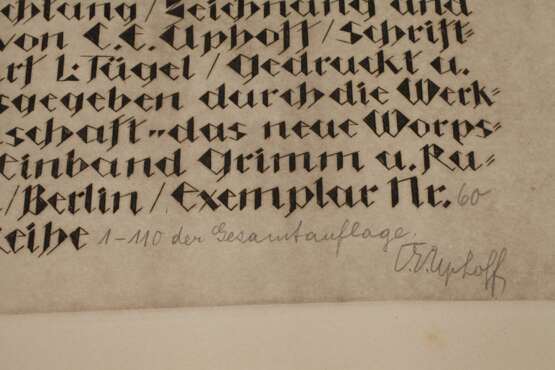 Carl Emil Uphoff, Künstlerbuch "Adam und Eva" - фото 16