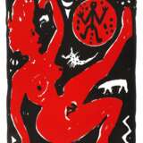 A. R. Penck, Roter Frauenakt - Foto 1