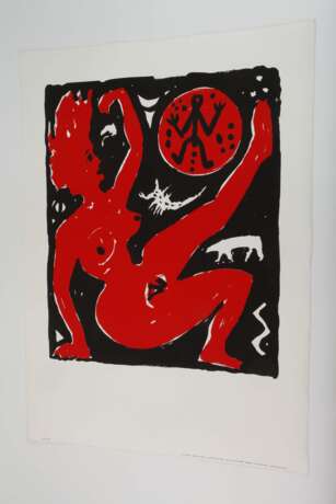 A. R. Penck, Roter Frauenakt - Foto 2