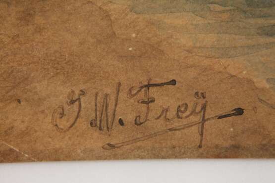Johann Wilhelm Frey, Partie an der Donau - photo 3