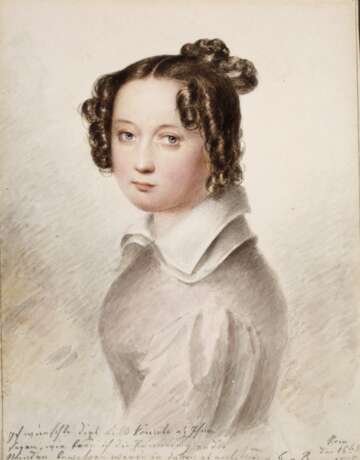 August Grahl, Portrait der Frau von Reinick - photo 1