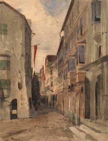 Edgar Meyer, Gasse in einer österreichischen Stadt - photo 1
