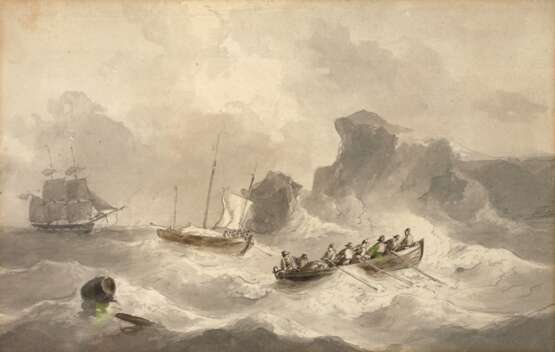 Petrus Johannes Schotel, Stürmische See - photo 1