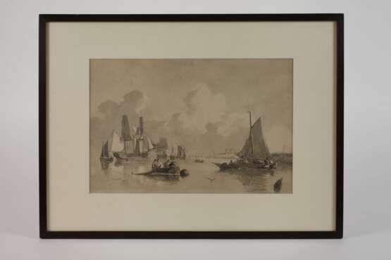 Petrus Johannes Schotel, Ruhige See mit Booten - photo 2