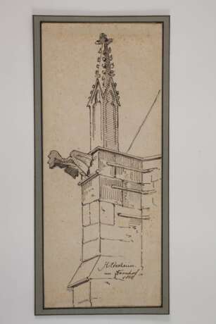 Karl Weysser, Paar Zeichnungen Hildesheim - photo 6