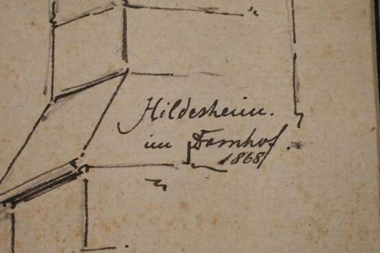 Karl Weysser, Paar Zeichnungen Hildesheim - photo 7