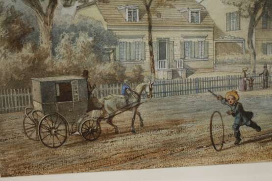 Biedermeierliche Straßenszene - photo 3