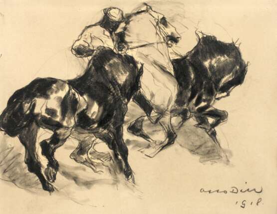 Otto Dill, Pferde in der Schwemme - photo 1