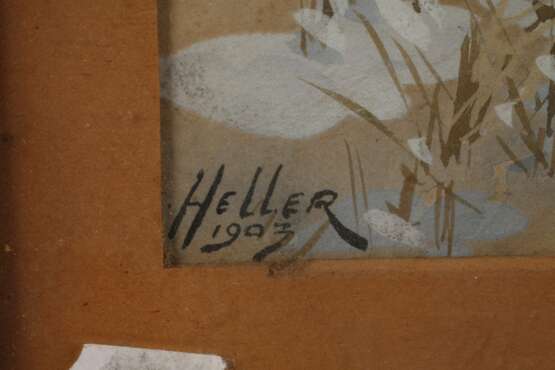 Eduard Heller, Wildschweine im Winterwald - photo 3