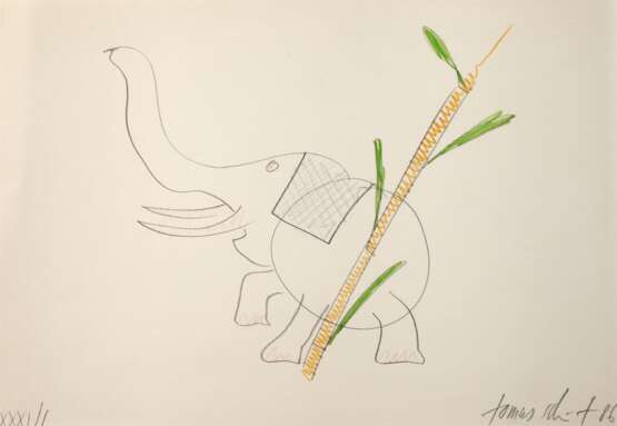 Tomas Schmit, Elefant und Baum - photo 1