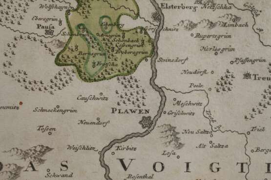 Homanns Erben, Kupferstichkarte Vogtland - photo 4