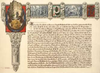 Gedenkblatt der &quot;Bruderschaft Ora Pro Nobis&quot;