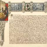 Gedenkblatt der "Bruderschaft Ora Pro Nobis" - фото 1