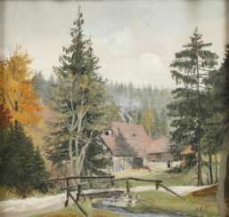Otto Julius Fritzsche, attr., &quot;Schwarzwaldmühle&quot;