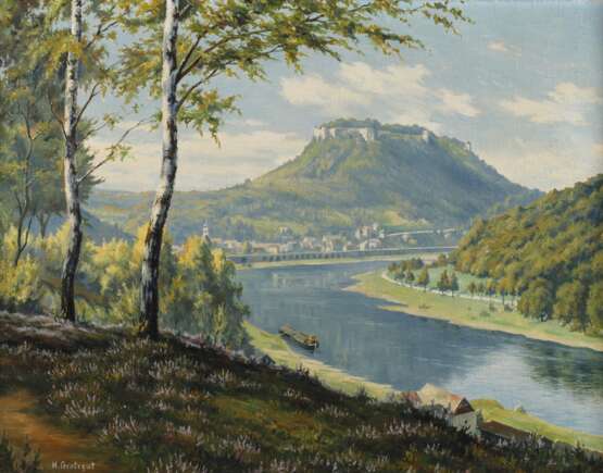 Herbert Grotegut, Blick zur Festung Königstein - photo 1