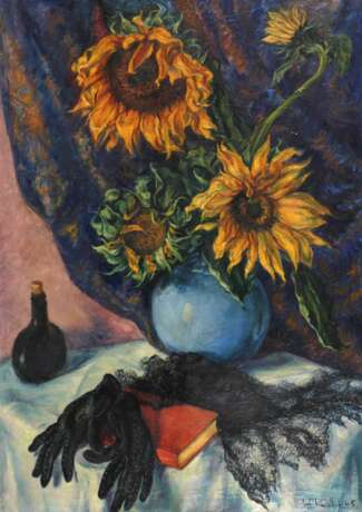 Arthur Rudolph, Stillleben mit Sonnenblumen - Foto 1