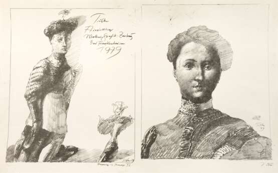 Werner Tübke, "Happening in Pompeji VI" - фото 1
