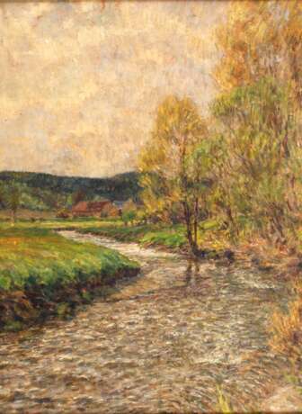 Walter Löhner, attr., Frühlingshafte Flussaue - photo 1