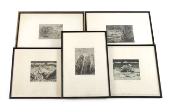 Ulrich Hachulla, Graphikkonvolut mit Landschaften - фото 1