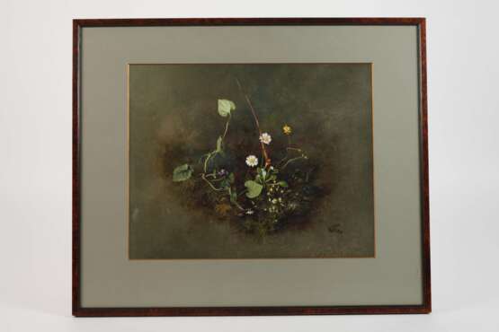 Willy Kriegel, Stillleben mit Gänseblümchen und Veilchen - photo 2