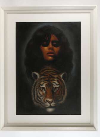 Manfred Leibl, Mädchenportrait mit Tigerkopf - photo 2