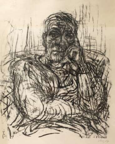 Max Uhlig, "Frauenbildnis mit aufgestützter Hand" - photo 1