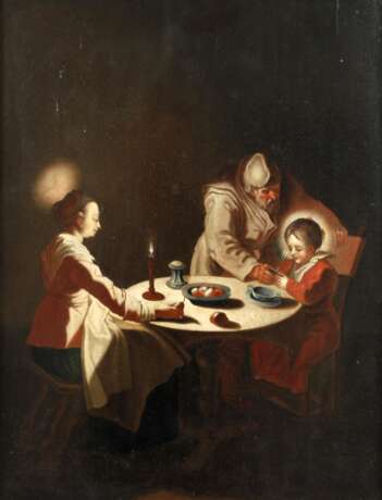 Heilige Familie beim Abendmahl nach Jean Le Clerc - фото 1