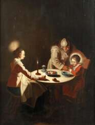 Heilige Familie beim Abendmahl nach Jean Le Clerc