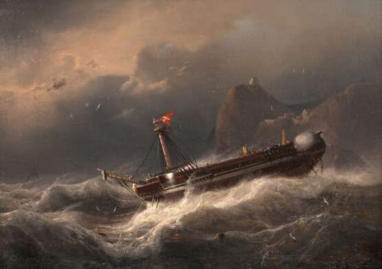 Andreas Achenbach, Schiffbruch an der Küste - фото 1