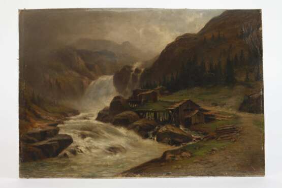 Gustav Breuning, Sägemühle am rauschenden Gebirgsfluss - photo 2