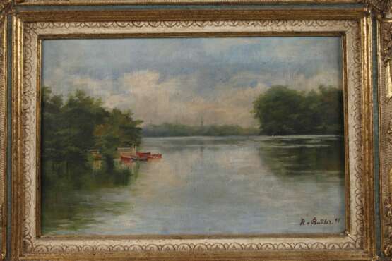 H. von Buttlar, Sommerliche Seelandschaft - photo 2