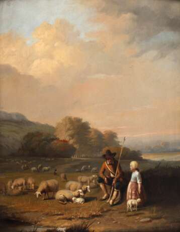 Henri De Pratere, Schäfer in Herbstlandschaft - photo 1