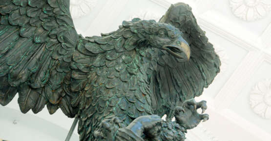 ЮПИТЕР И ГАНИМЕД Bronze Moulage Peinture mythologique 2003 - photo 2