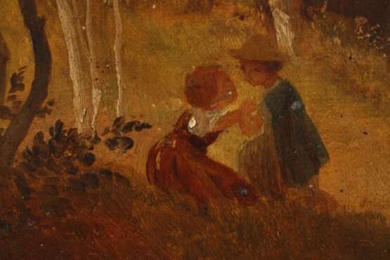 Ludwig von Hagn, attr., "Waldinterieur mit zwei Kindern" - photo 3