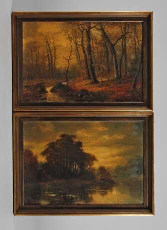 Constantin Hölscher, Paar herbstliche Landschaften - photo 1