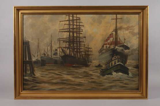 W. Kssing, Schiffe im Hafen - Foto 2