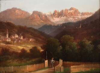 Louis Ritschard, Dorf in den Dolomiten