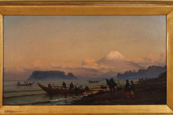 Charles Wirgman, Fischer vor der Kulisse des Berges Fuji - Foto 2