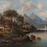 Julius Zopf, Bauernhäuser am See - Foto 1