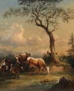Обзор. Romantische Landschaft mit Hirtenszene