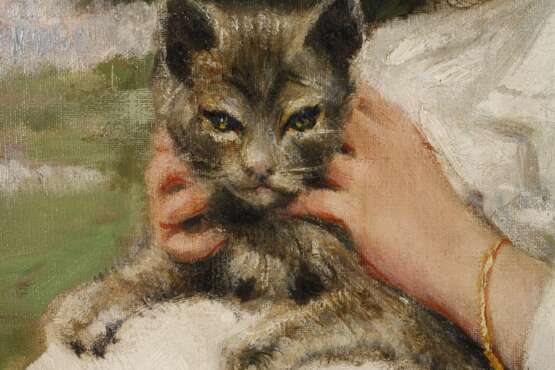 Mädchen mit Katze - photo 2