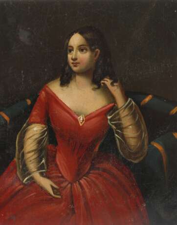 Biedermeier-Miniatur-Damenportrait - photo 1