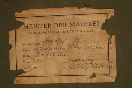 Georg Arnold-Graboné, "Rosengarten nach dem Regen" - photo 7