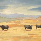 Manuel Blesa, Stiere in sonniger Landschaft - photo 1